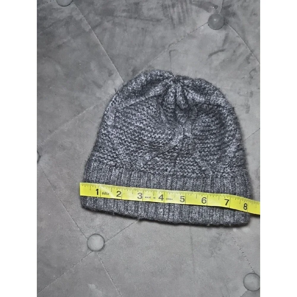 Carhartt Dark Charcoal Knit Beanie with Amber Patch
